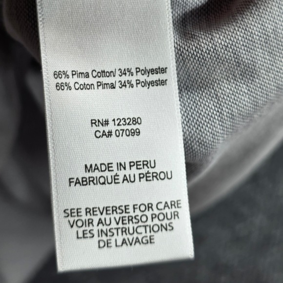 Travis Mathew Mens Polo Shirt Light Gray Geometric Pattern Short Sleeve Size L - Picture 4 of 6